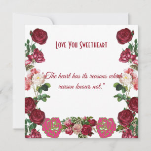 Personalisierte Sweetheart Rustikale Rose Vintage
