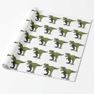 Personalisierte T-Rex-Punkte Geschenkpapier