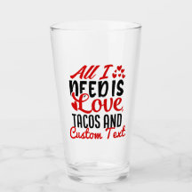 Personalisierte Tacos für Liebe und benutzerdefini