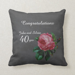 Personalisierte Tafel zum Hochzeitstag Kissen