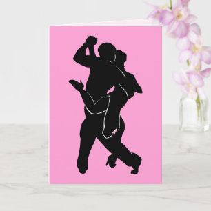 Personalisierte Tango-Tänzer Grußkarte mit Ihrem T Karte