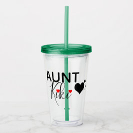 Personalisierte Tante Cup Acryltrinkbecher