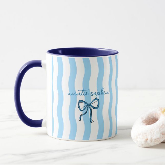 Personalisierte Tante, die bald wird Tasse (Mit Donut)