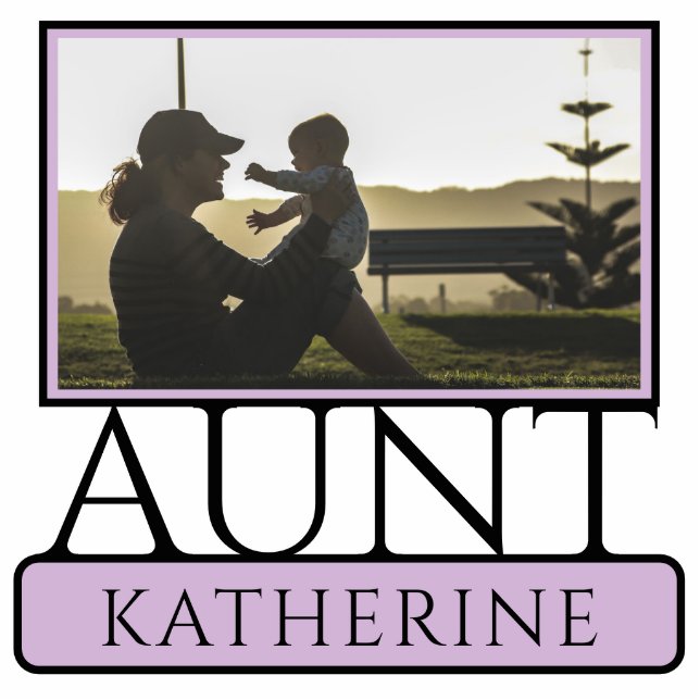 Personalisierte Tante Geschenke Untie Foto-Skulptu Freistehende Fotoskulptur (Vorne)