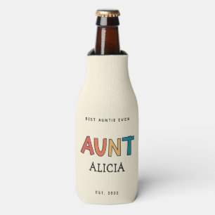 Personalisierte Tante Retro Geschenk Beste Tante j Flaschenkühler