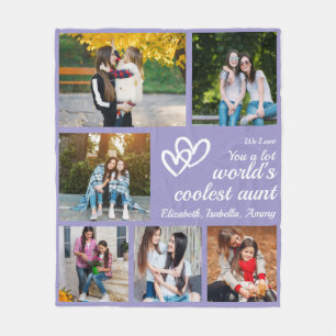 Personalisierte Tante Violet 6 Benutzerdefiniertes Fleecedecke