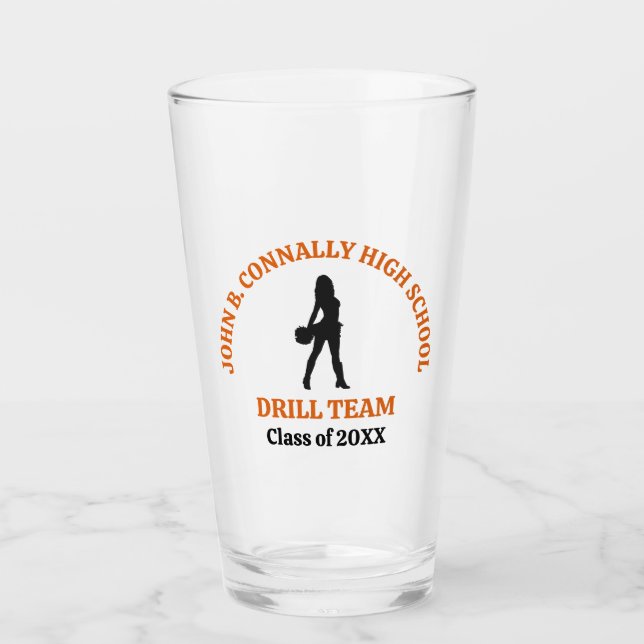 Personalisierte Tänzerin des Orange High School Dr Glas (Vorderseite)