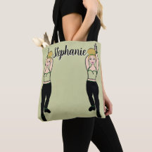 Personalisierte Tänzerin-Tasche (Minze)