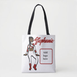 Personalisierte Tänzerin-Tasche ( Rot weiß) Tasche
