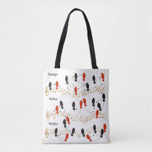 Personalisierte Tanzschritte Musik Kunst Retro Chi Tasche