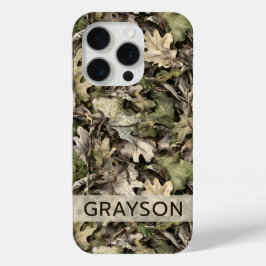 Personalisierte Tarnung mit Blättern Case-Mate iPhone Hülle