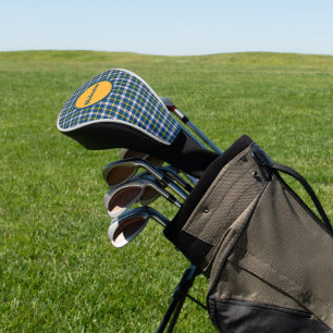 Personalisierte Tartan Golf Driver Cover Headcover