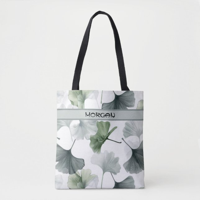 Personalisierte Tasche des Ginkgo-Leaf-Musters (Vorderseite)