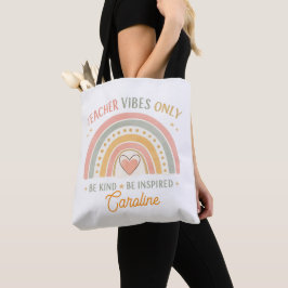 Personalisierte Tasche für Lehrer mit Vibes Only