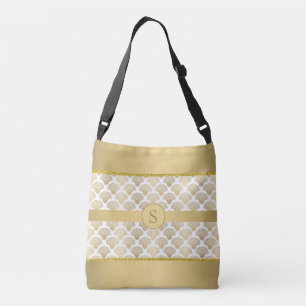 Personalisierte Tasche mit eleganten Gold-Muscheln
