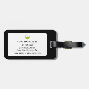 Personalisierte Tasche mit lustigem Golf-Spruch un Gepäckanhänger