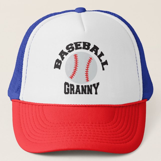 Personalisierte Tasse "Baseball Granny" Truckerkappe (Vorderseite)