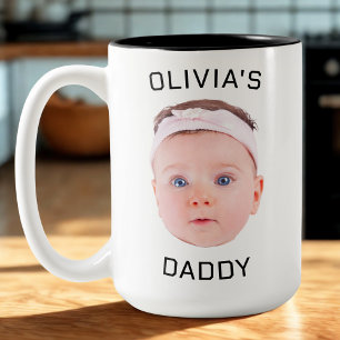Personalisierte Tasse, Custom Baby Tasse, Vater Ge Zweifarbige Tasse