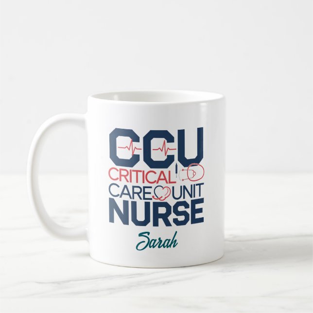 Personalisierte Tasse der CCU-Notfalleinheit (Links)