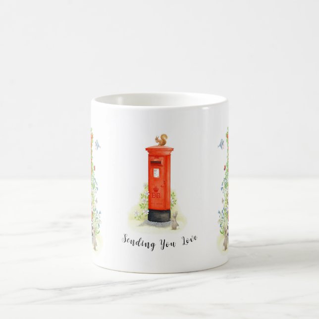 Personalisierte Tasse der Postfach-Liebe (Mittel)