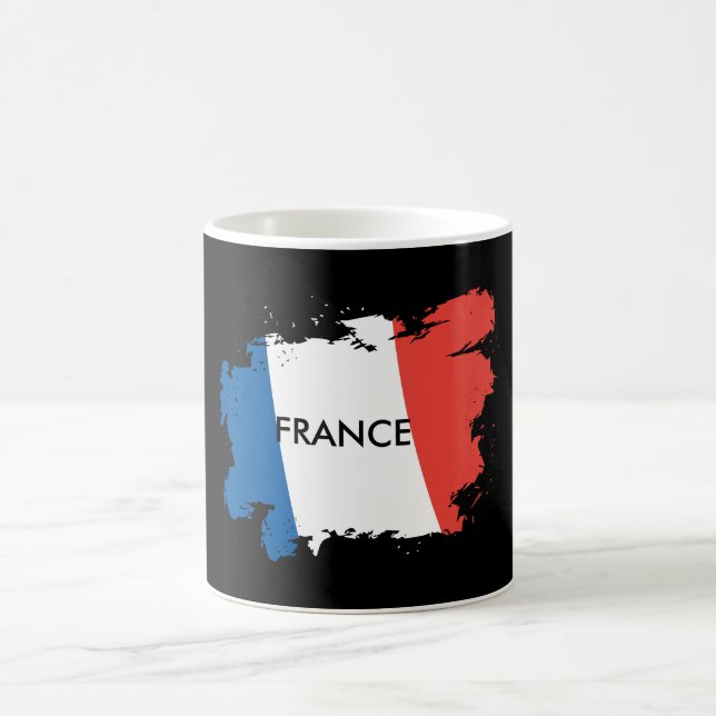 Personalisierte Tasse Frankreich-Flagge (Mittel)