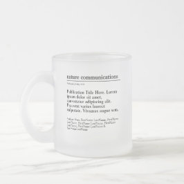 Personalisierte Tasse für Mattiertes Glas
