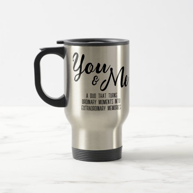 Personalisierte Tasse für Sie und mich (Links)