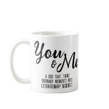 Personalisierte Tasse für Sie und mich