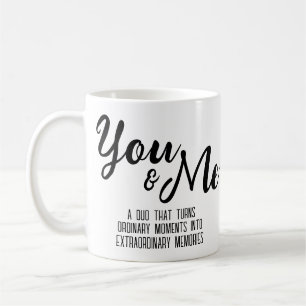 Personalisierte Tasse für Sie und mich