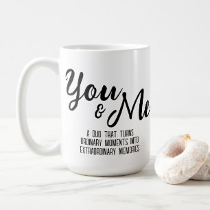 Personalisierte Tasse für Sie und mich
