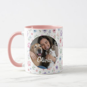 Personalisierte Tasse mit Haustierfoto & -name als