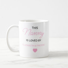 Personalisierte Tasse, Nannie Nanna Geschenke, maß Kaffeetasse