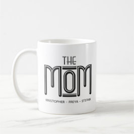 Personalisierte Tasse niedlicher Schwarz-weißer Ma