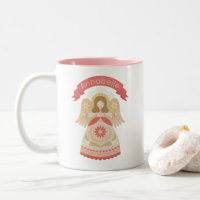 Personalisierte Tasse Pink Angel