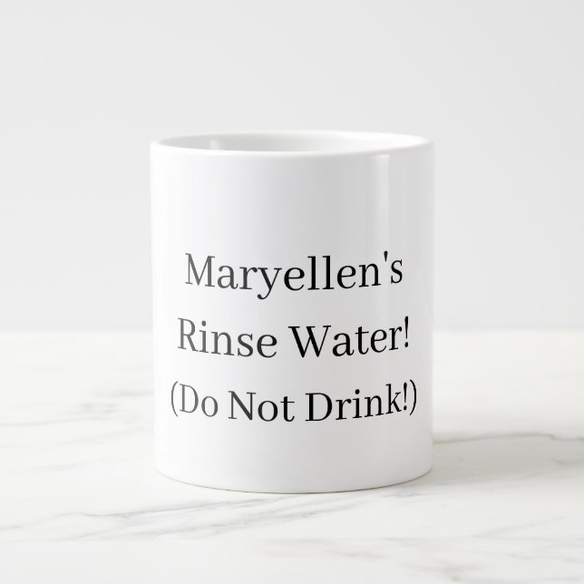Personalisierte Tasse "Spülwasser" für Künstler (Vorderseite)