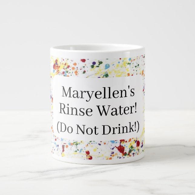 Personalisierte Tasse "Spülwasser" für Künstler (Vorderseite)
