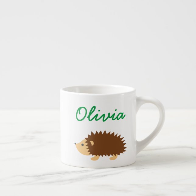 Personalisierte Tasse von Kindern mit kleinen Igel (Rechts)