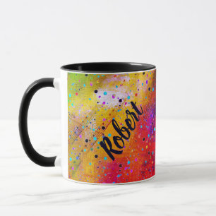 Personalisierte Tasse von Notenblättern
