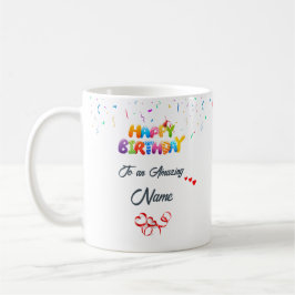 Personalisierte Tasse zum Geburtstag - nachdenklic