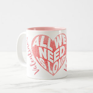 Personalisierte Tasse zum Valentinstag