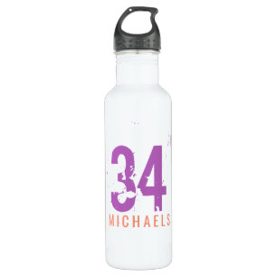 Personalisierte Team-Jersey-Nummer-Farben Edelstahlflasche