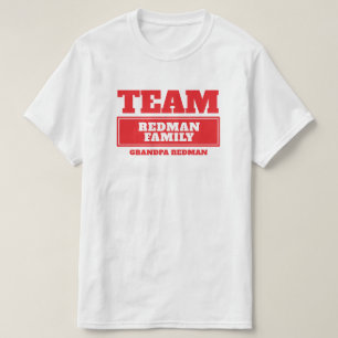 Personalisierte Teamfamilie oder T - Shirt einer G