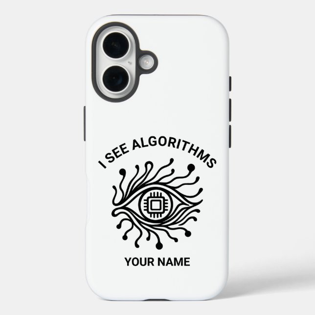Personalisierte Tech-iPhone-Hülle mit individuelle iPhone 16 Hülle (Rückseite)