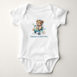 Personalisierte Teddy Bear Airplane Baby Boy Gift Baby Strampler