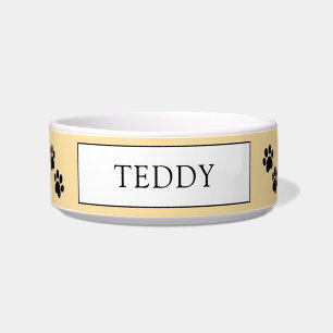Personalisierte "Teddy" Paw Print Pet Bowl Napf