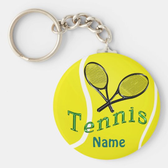 Personalisierte Tennis Keychain Schlüsselanhänger