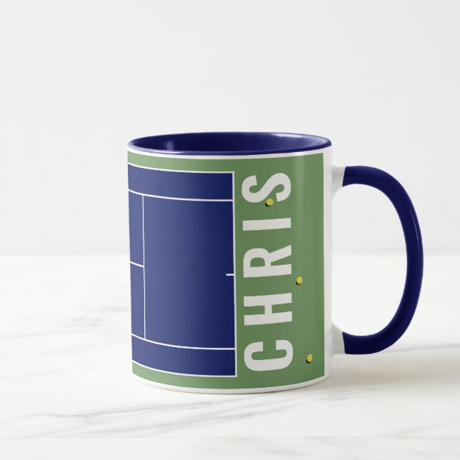 Personalisierte Tennis-Tasse Tasse (Rechts)