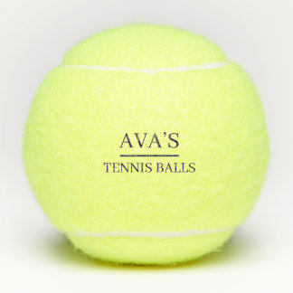 Personalisierte Tennisbälle mit individuellem Name