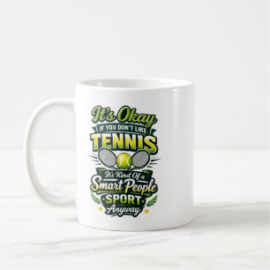 Personalisierte Tennisliebe Frohen Tennis Tag Kaffeetasse