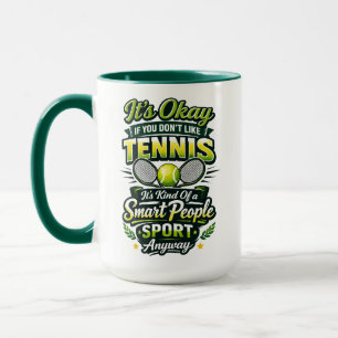 Personalisierte Tennisliebe Frohen Tennis Tag Tasse